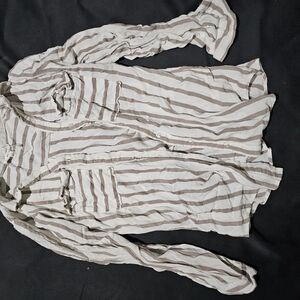 Striped Button-Up Shirt